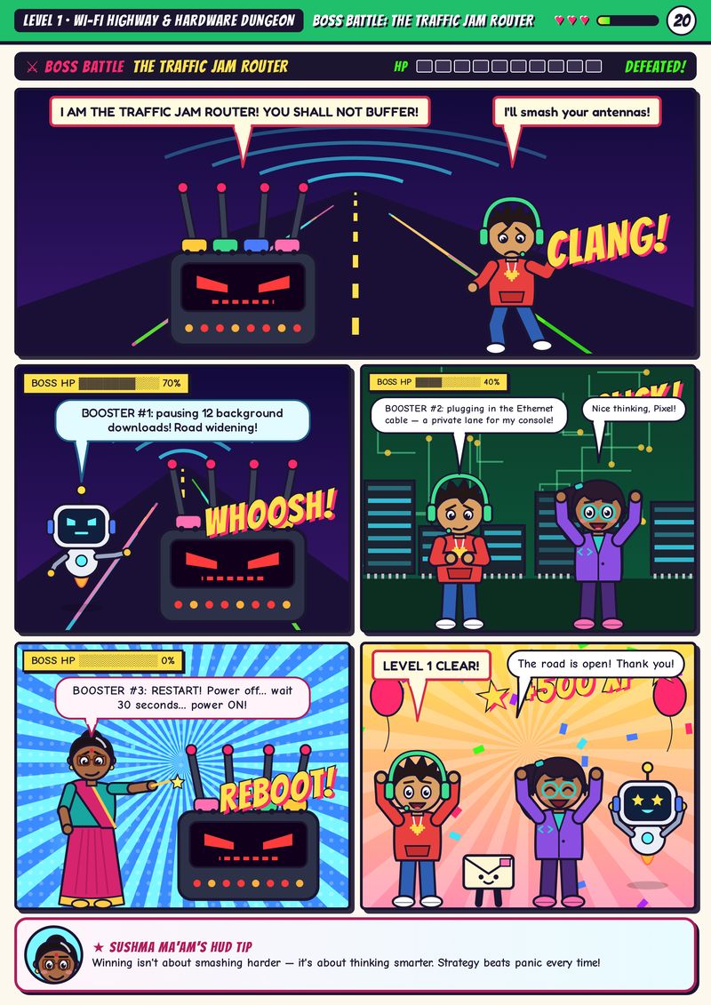 Boss battle: Traffic Jam Router