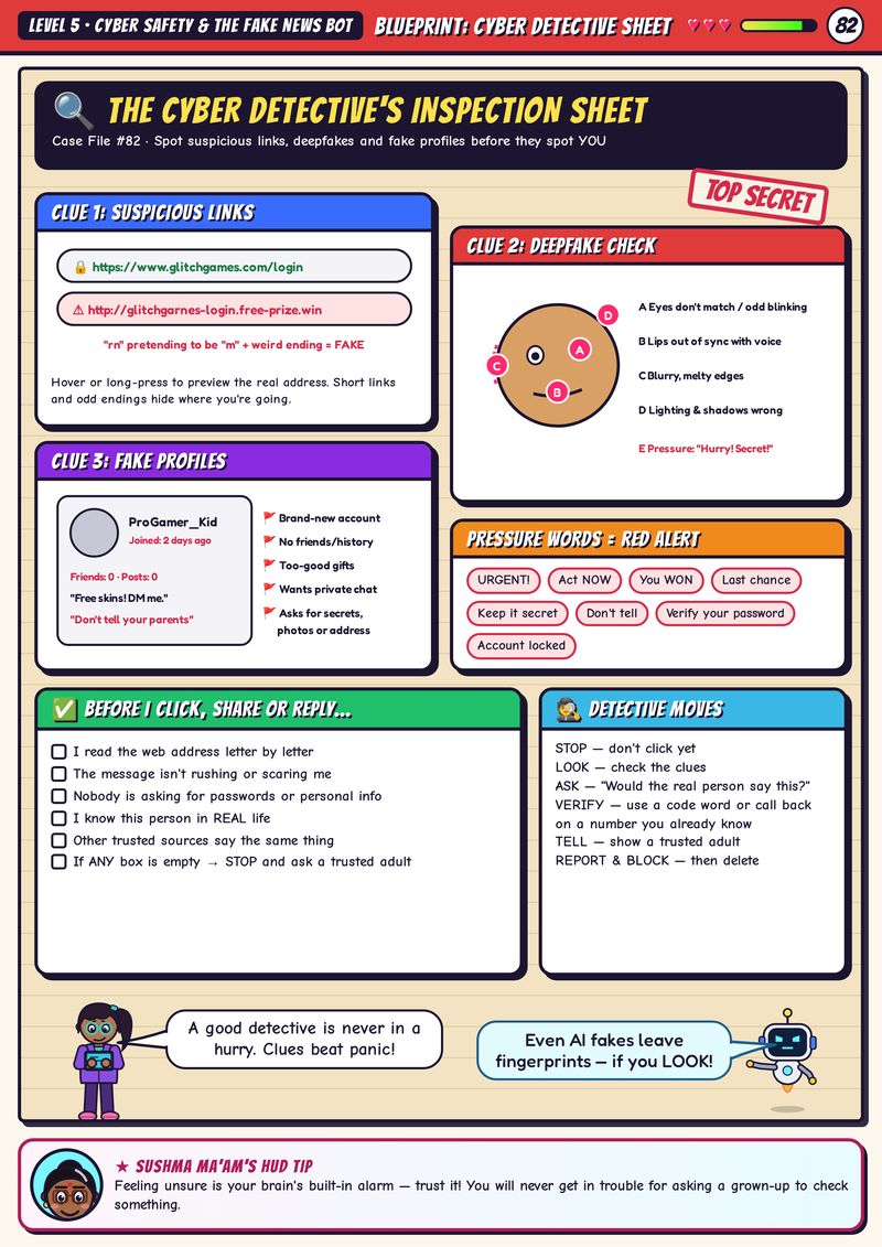 Cyber Detective's Inspection Sheet